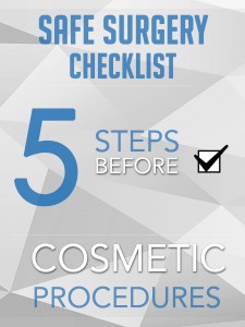 Safe Surgery Checklist 5 Steps Before Cosmetic Procedures Tick Box
