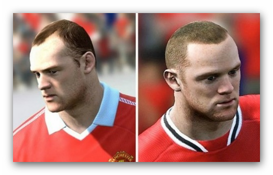 Thatch Of The Day: Wayne Rooney's Hair Transplant In FIFA 12 - MyFaceMyBody